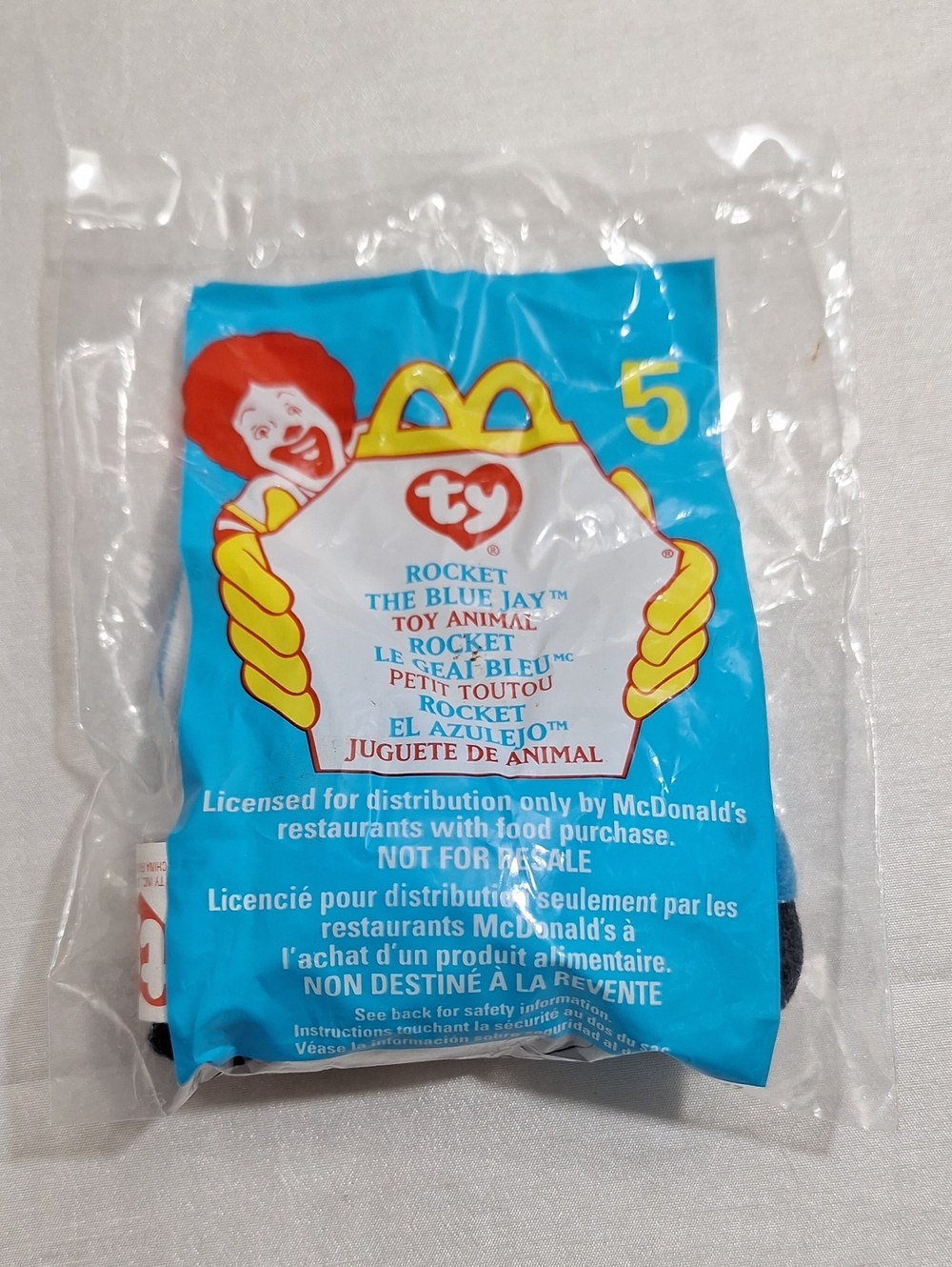 McDonald’s TY Rocket the Blue Jay Plush - Blue